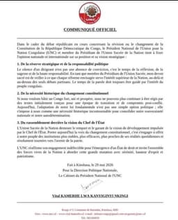 Vital Kamerhe plaide pour une révision de la Constitution congolaise article de nouvelles politics – Dernier article de no...