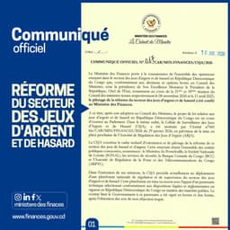 Réforme des jeux d'argent : le Ministère des Finances fixe l'échéance au 31 juillet 2026 article de nouvelles economy – De...